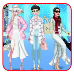 Winter White Outfits: Dress Up Game